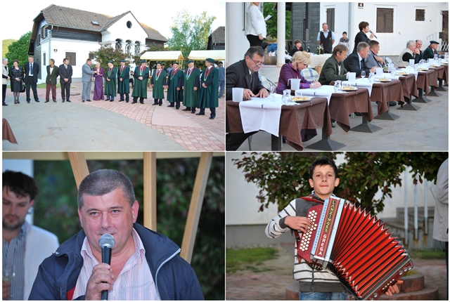 Zgoraj na fotografijah komisija, spodaj levo g. Ilek, desno Gregor Bevc